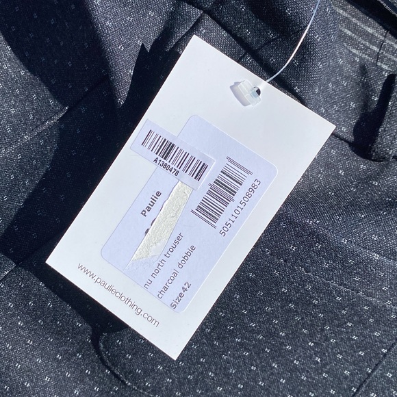 Made in Italy Flared Leg Trousers Front Small Pockets in Stretchy Fabric - EU 42 - Picture 9 of 10